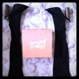 Public Desire Thigh High Black Boot